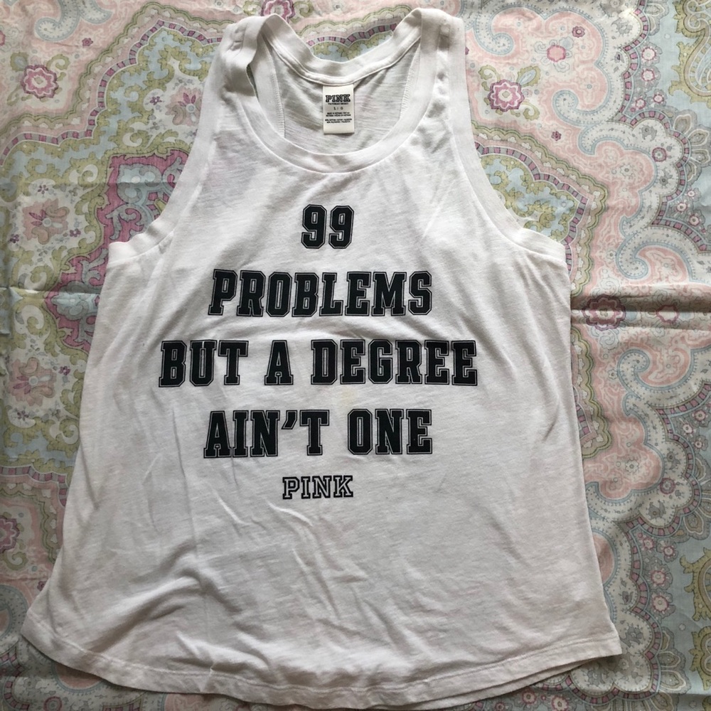 VIctoria Secret Pink Graduation Tank